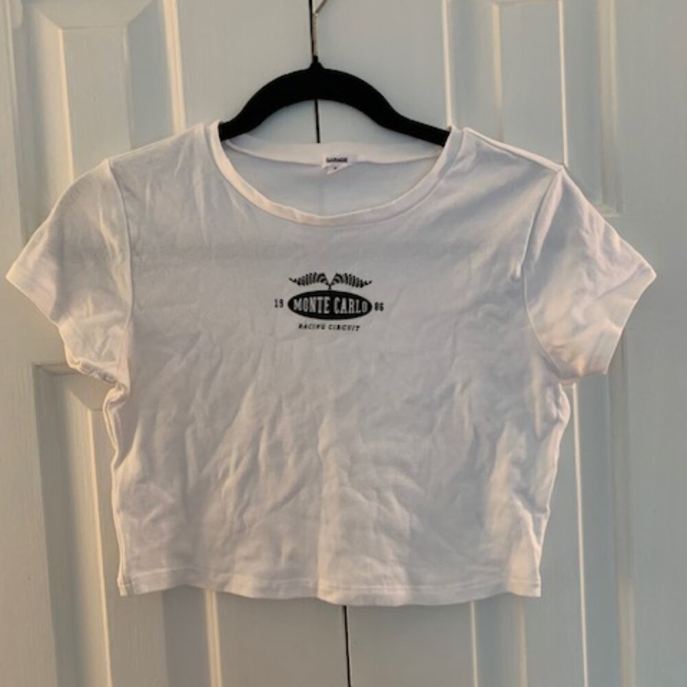 Garage Monte Carlo White Crop Top